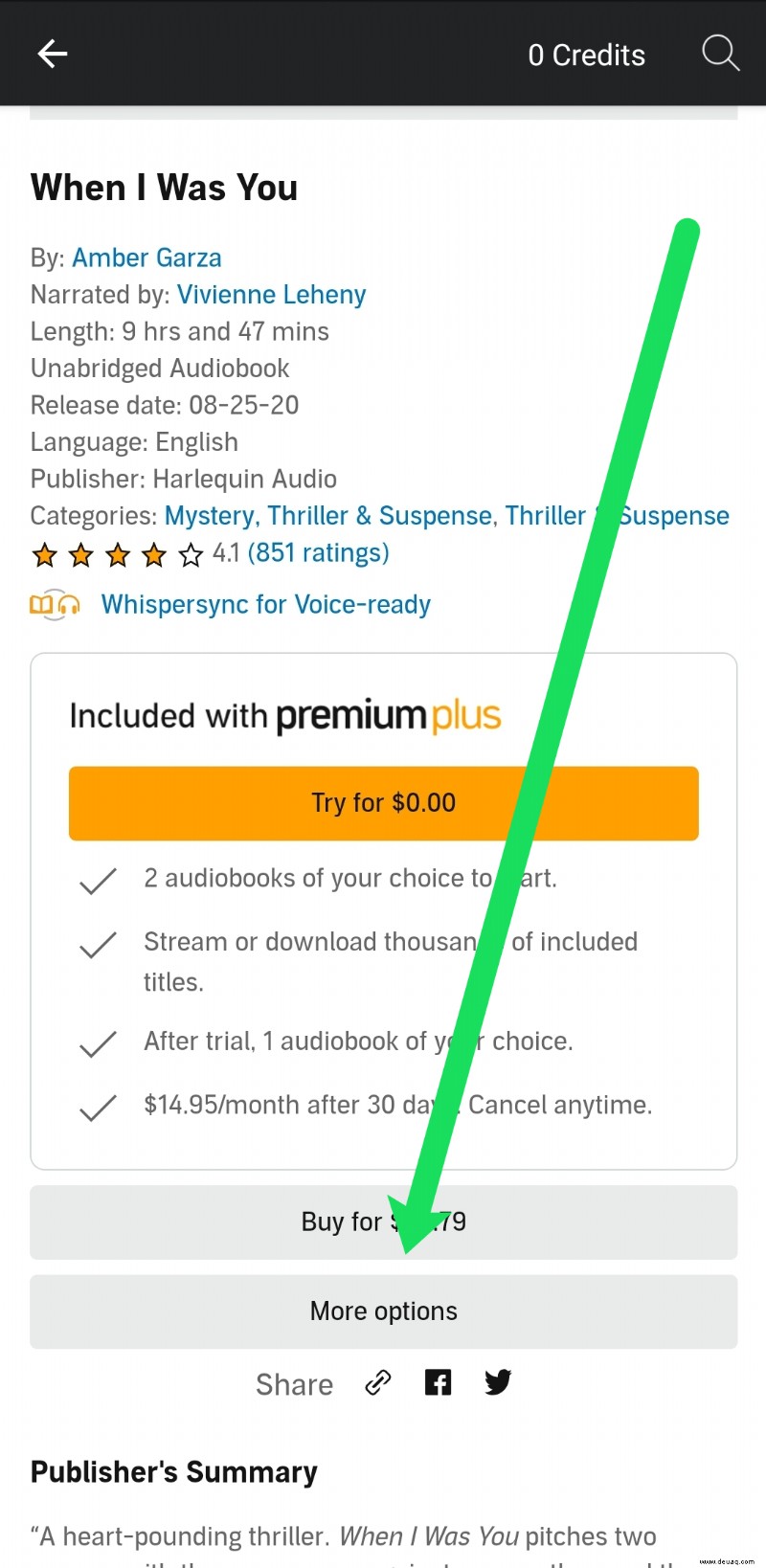 So sehen Sie Ihre Wunschliste in der Audible-App