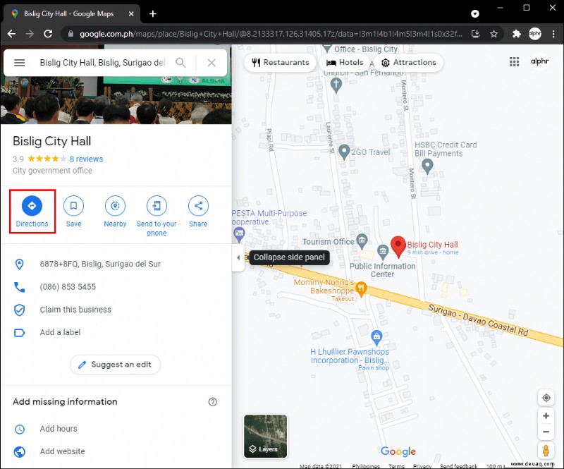 Maut in Google Maps deaktivieren