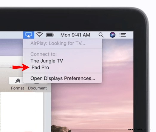 So spiegeln Sie einen Mac auf ein iPad