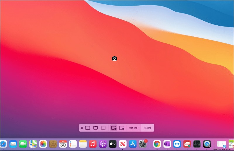 Aufnehmen des Bildschirms auf einem Mac