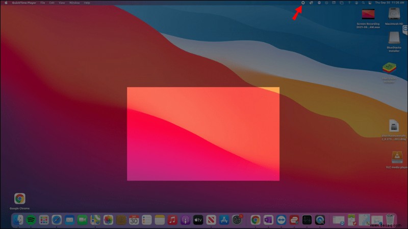 Aufnehmen des Bildschirms auf einem Mac