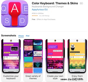 So ändern Sie die Tastaturfarbe auf dem iPhone