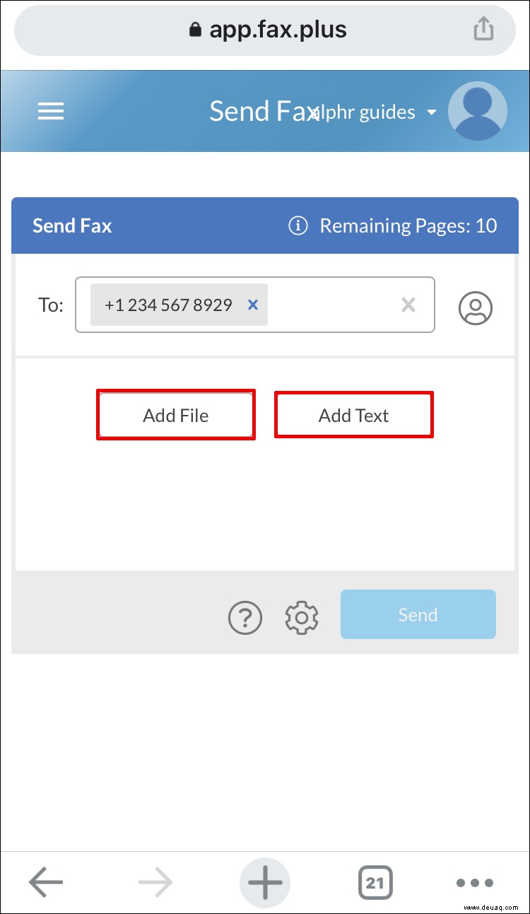 So senden Sie ein Fax online von iPhone, Android, Windows oder Mac