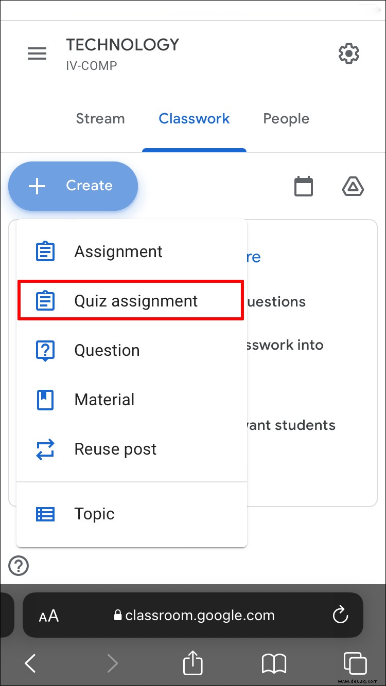 So erstellen Sie ein Quiz in Google Classroom