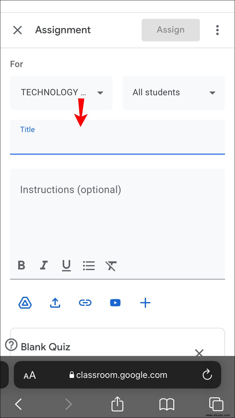 So erstellen Sie ein Quiz in Google Classroom
