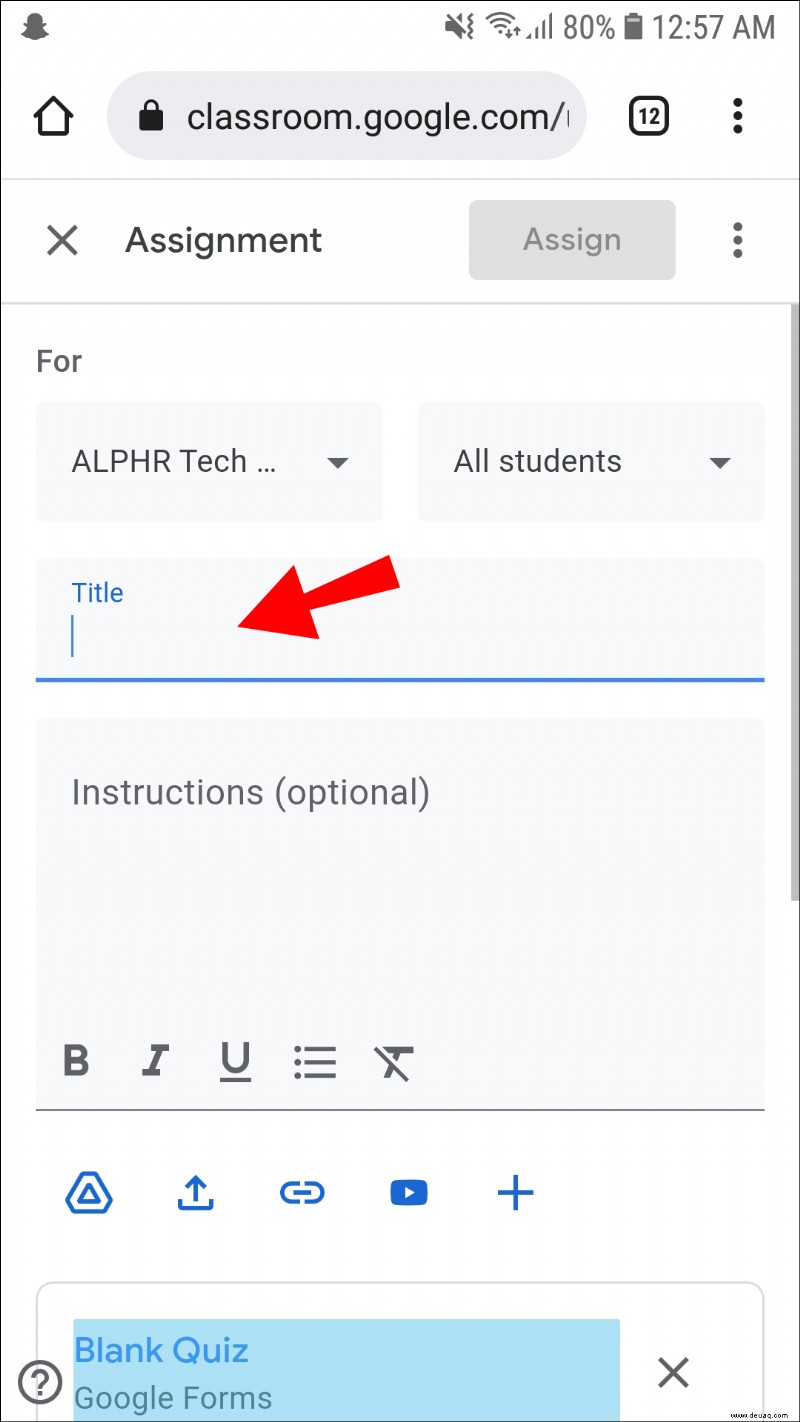 So erstellen Sie ein Quiz in Google Classroom