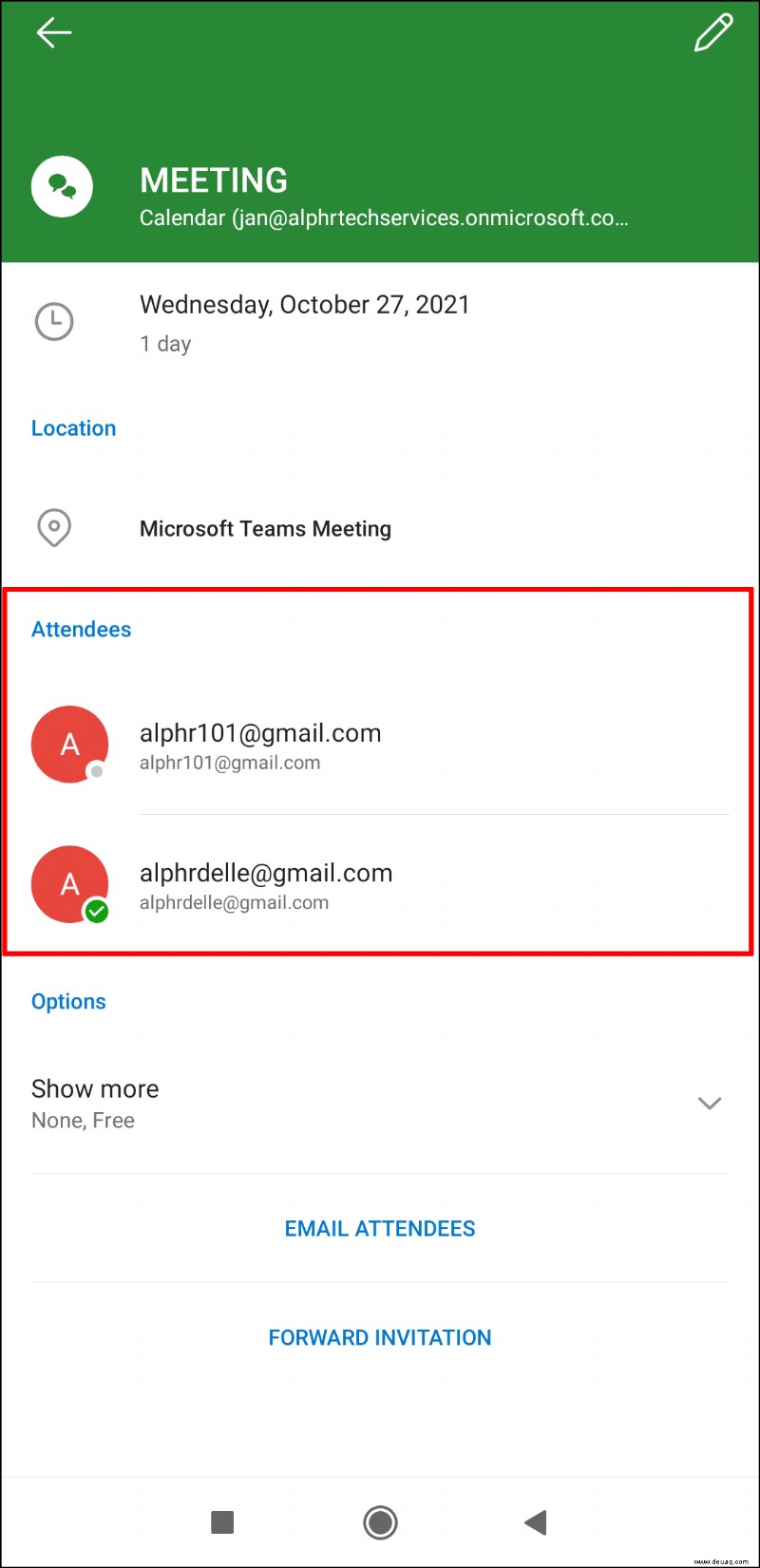 So überprüfen Sie, wer ein Meeting in Outlook akzeptiert hat