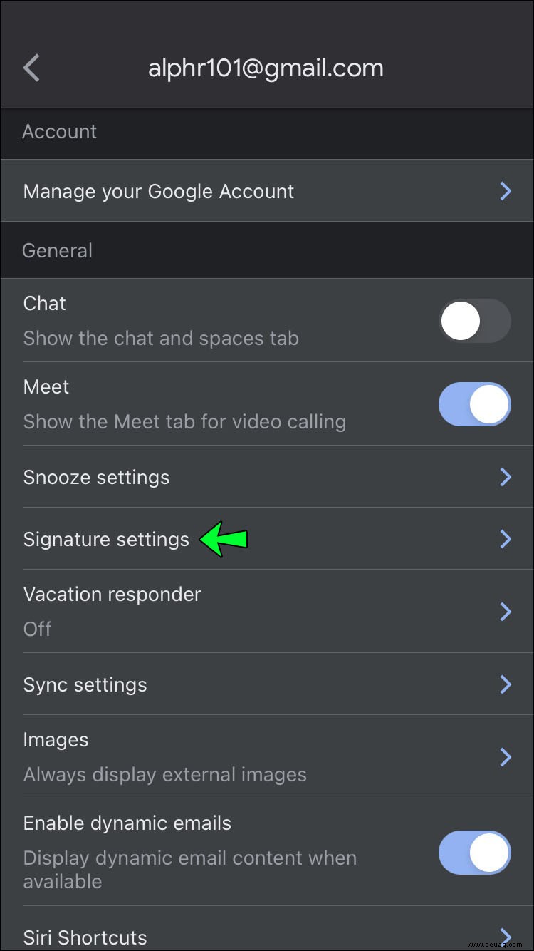 So ändern Sie Ihre Signatur in Gmail