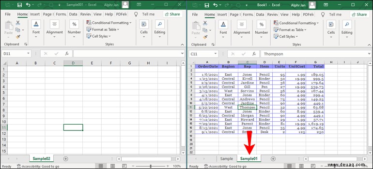 So kopieren Sie ein Blatt in eine andere Arbeitsmappe in Excel