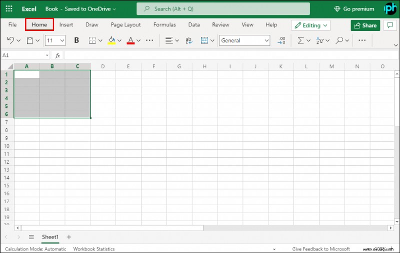 Wie man in Excel nur eine Zelle größer macht