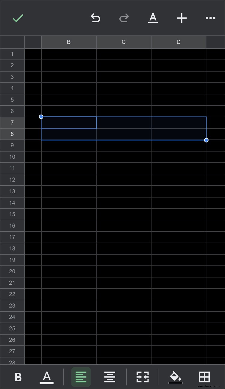 Wie man in Excel nur eine Zelle größer macht