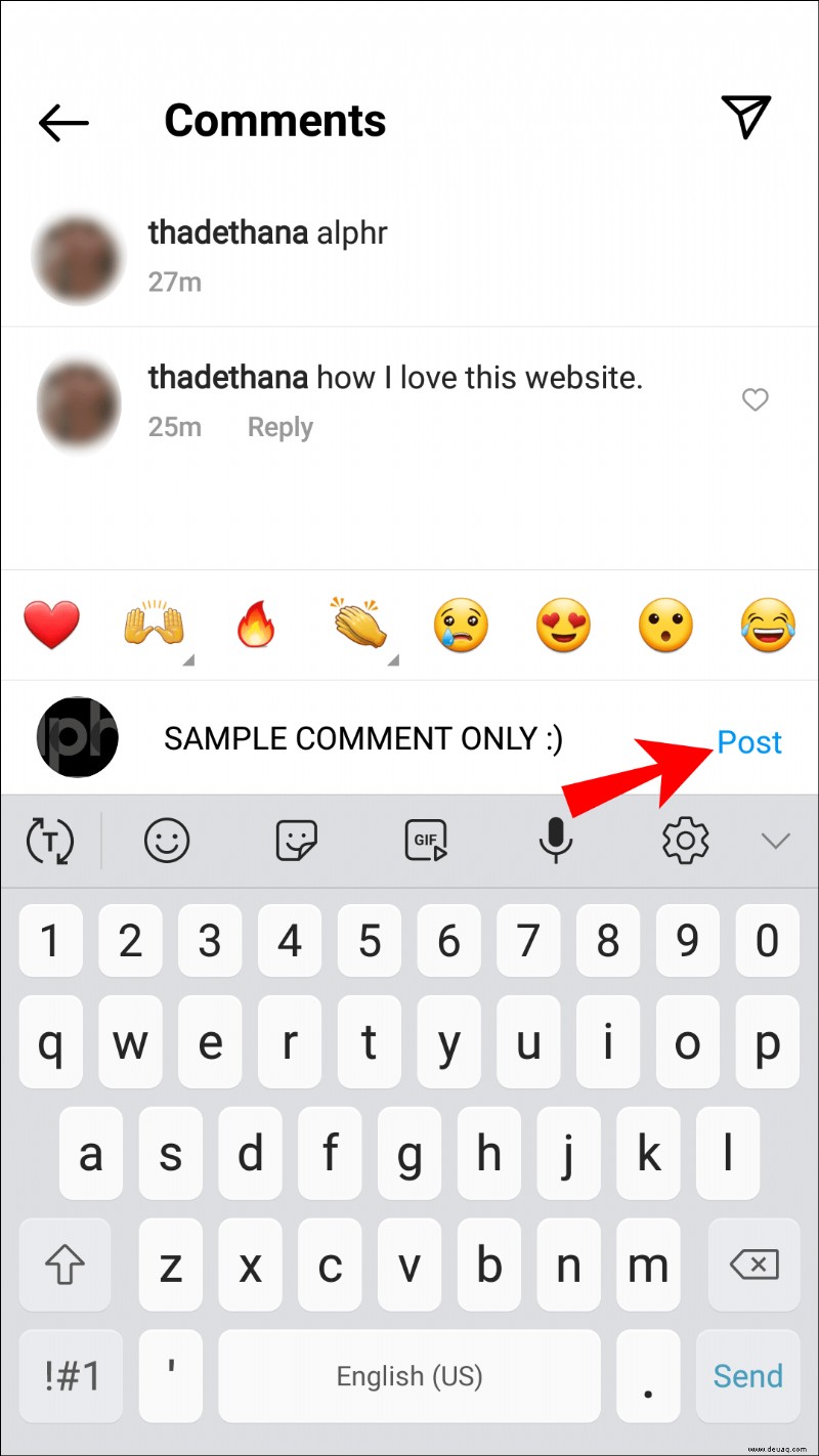 So bearbeiten Sie Kommentare in Instagram