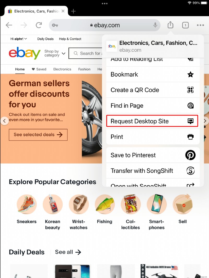 So ändern Sie Ihren eBay-Benutzernamen