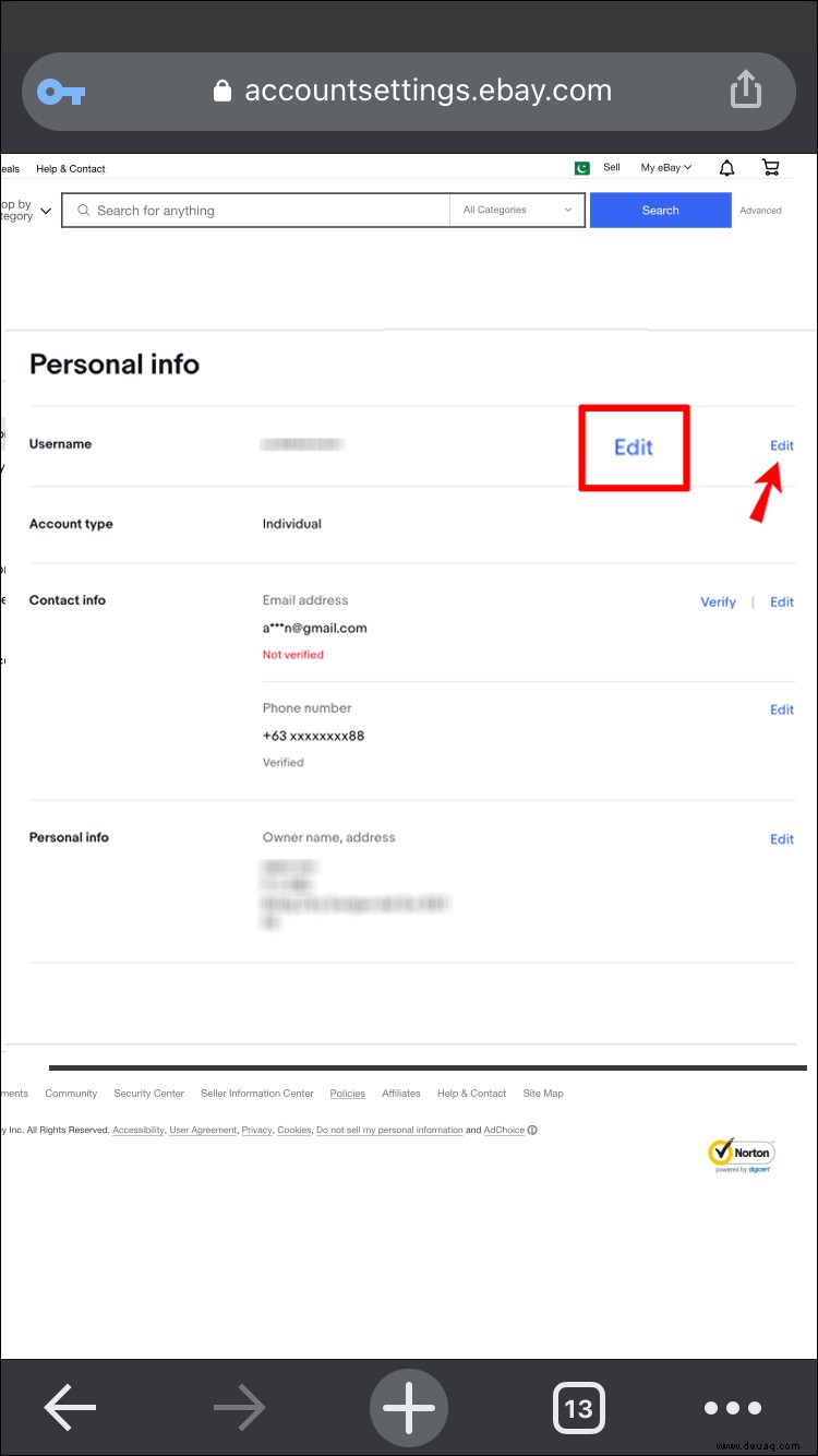 So ändern Sie Ihren eBay-Benutzernamen