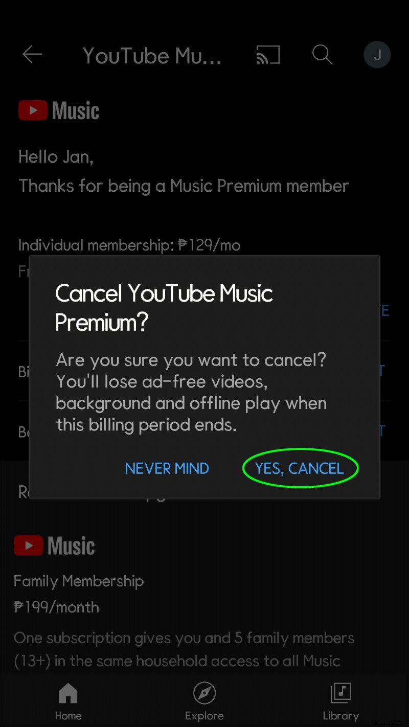 So kündigen Sie YouTube Music