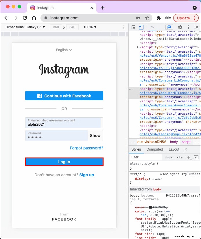 So posten Sie auf Instagram von Chrome [Fotos, Videos &Geschichten]