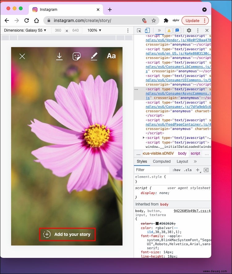 So posten Sie auf Instagram von Chrome [Fotos, Videos &Geschichten]