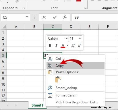 So kopieren Sie Werte in Excel [Nicht die Formel]