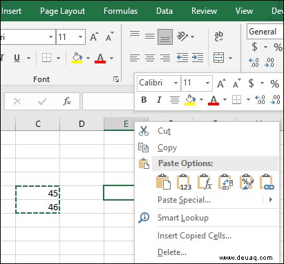 So kopieren Sie Werte in Excel [Nicht die Formel]