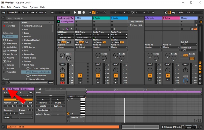 Verwendung von Plugins mit Ableton