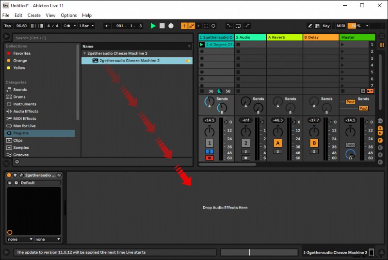 Verwendung von Plugins mit Ableton