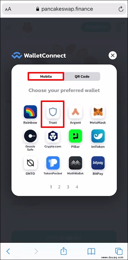 So fügen Sie den DApps-Browser zu Trust Wallet hinzu