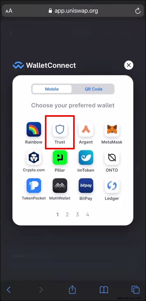 So fügen Sie den DApps-Browser zu Trust Wallet hinzu