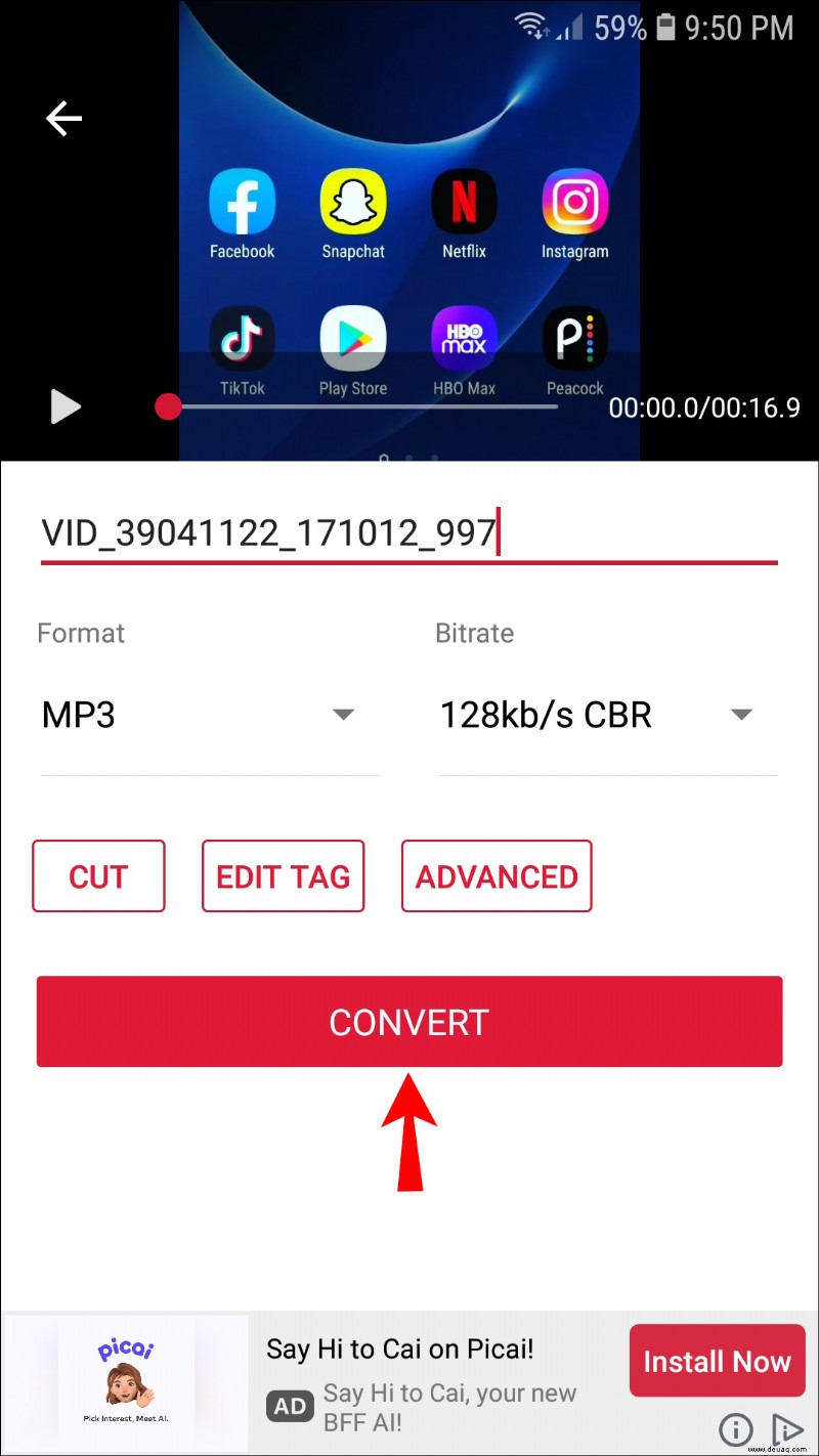 Wie man ein MP4 in MP3 umwandelt