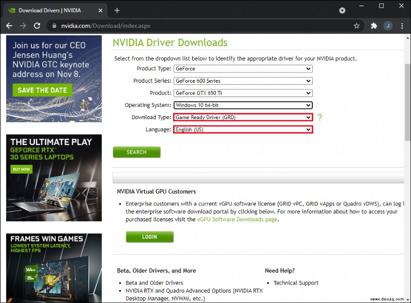 So beheben Sie, dass der Nvidia-Treiber nicht mit dieser Windows-Version kompatibel ist