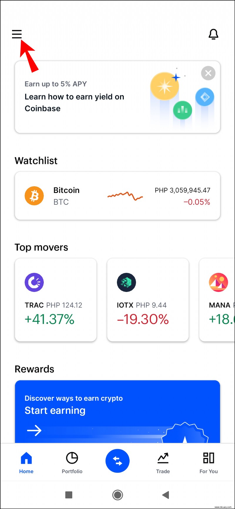 Wie man Geld von einem PC oder Mobilgerät in Coinbase einzahlt