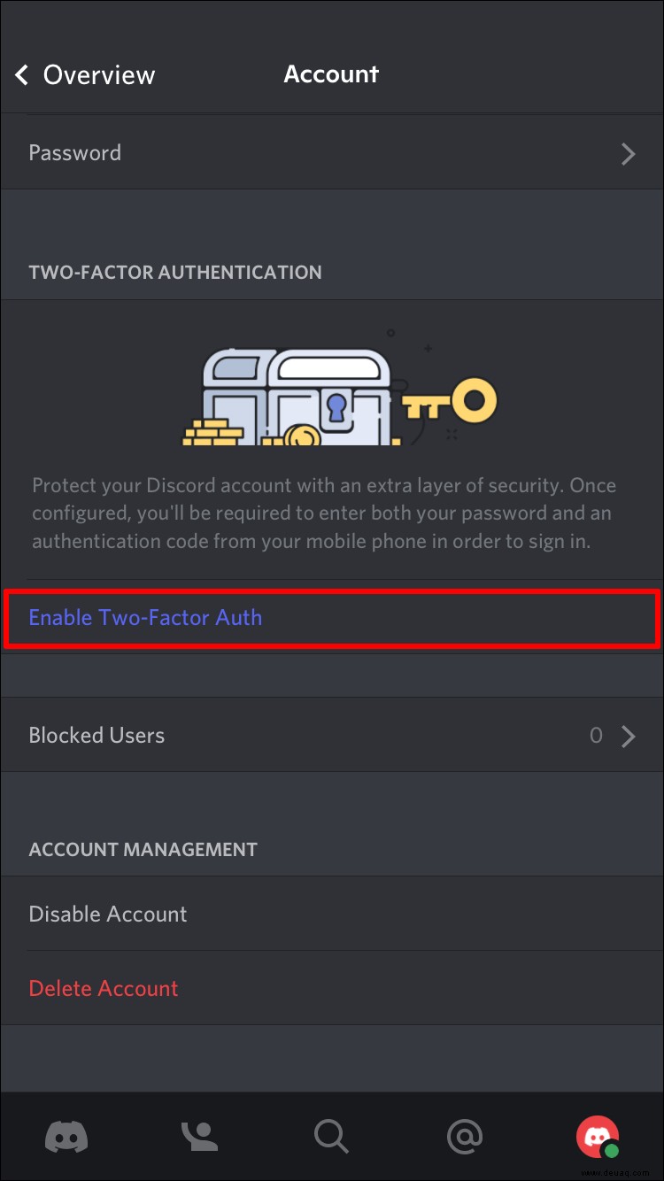 So aktivieren oder deaktivieren Sie 2FA auf Discord