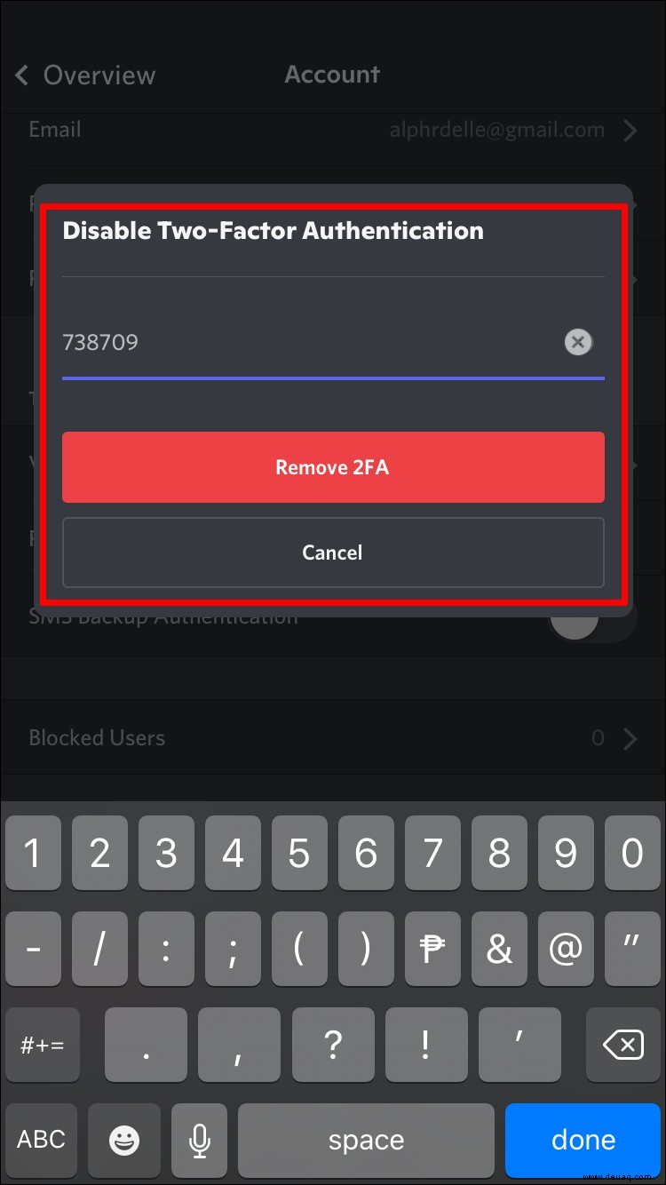 So aktivieren oder deaktivieren Sie 2FA auf Discord