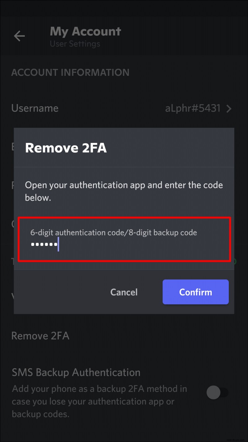 So aktivieren oder deaktivieren Sie 2FA auf Discord