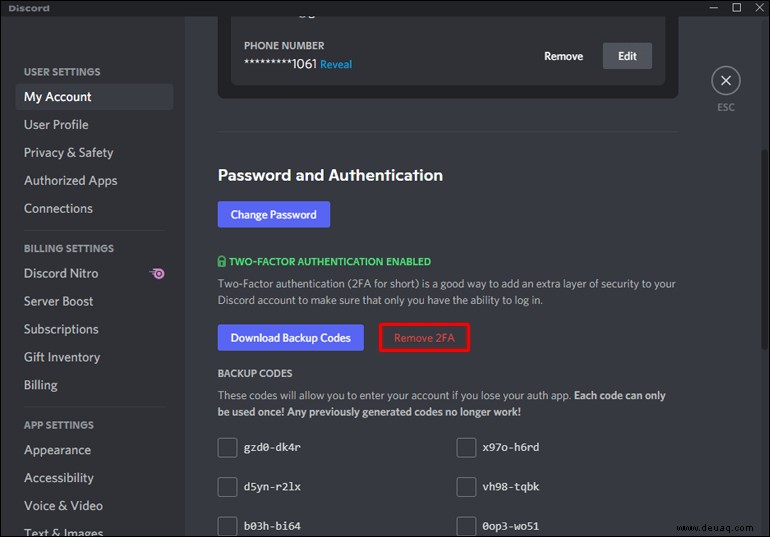 So aktivieren oder deaktivieren Sie 2FA auf Discord
