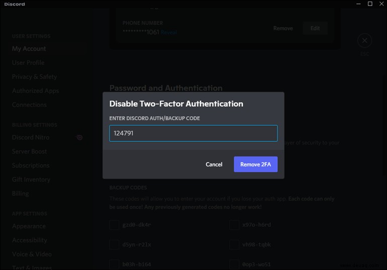 So aktivieren oder deaktivieren Sie 2FA auf Discord