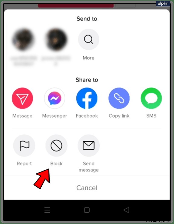 Wie man jemanden auf TikTok blockiert