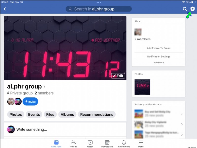 So bearbeiten Sie den Info-Bereich einer Facebook-Gruppe