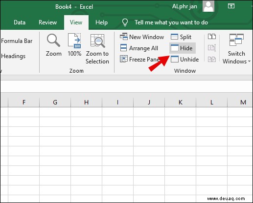 Eine Registerkarte in Excel einblenden