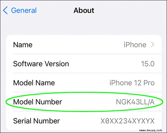 So finden Sie die Modellnummer eines iPhones