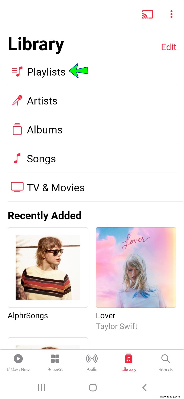 So löschen Sie eine Wiedergabeliste in Apple Music