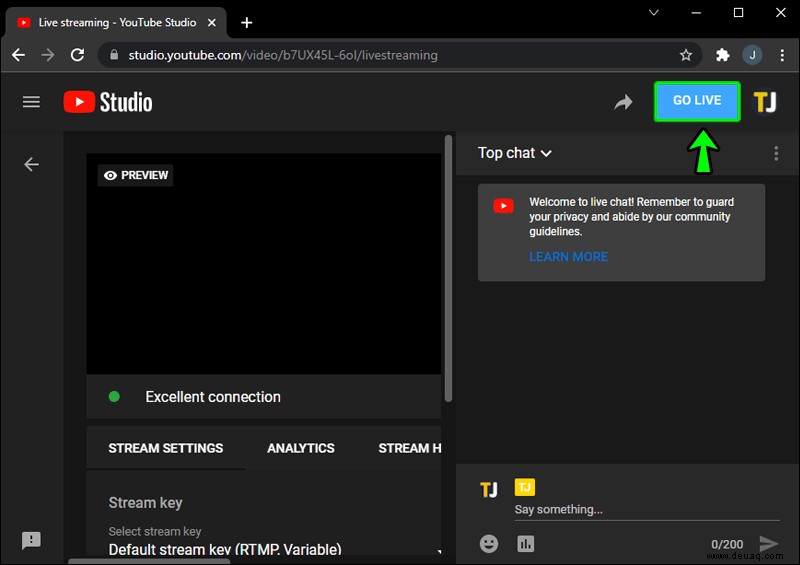 So streamen Sie live auf YouTube