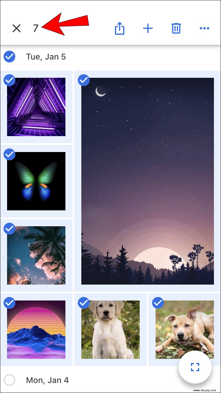 So wählen Sie alle in Google Fotos von einem PC oder Mobilgerät aus 