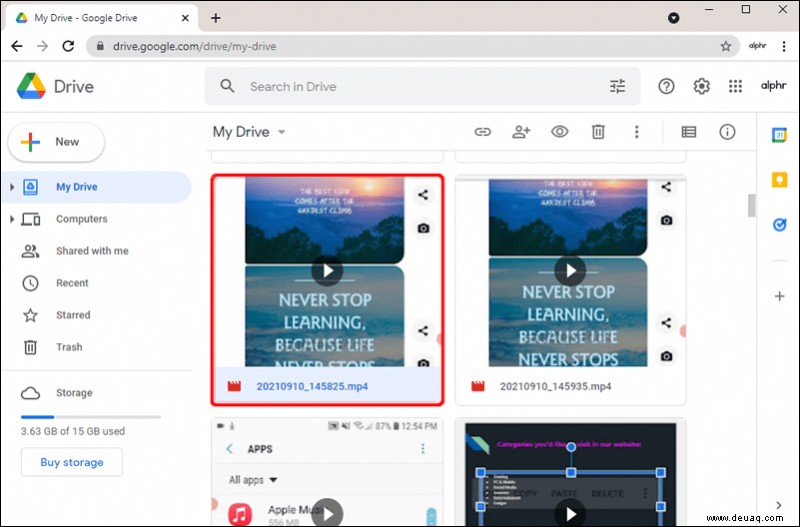 So laden Sie Videos von Google Drive herunter 