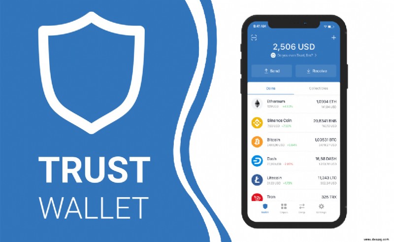 So finden Sie Ihre Wallet-Adresse in Trust Wallet 