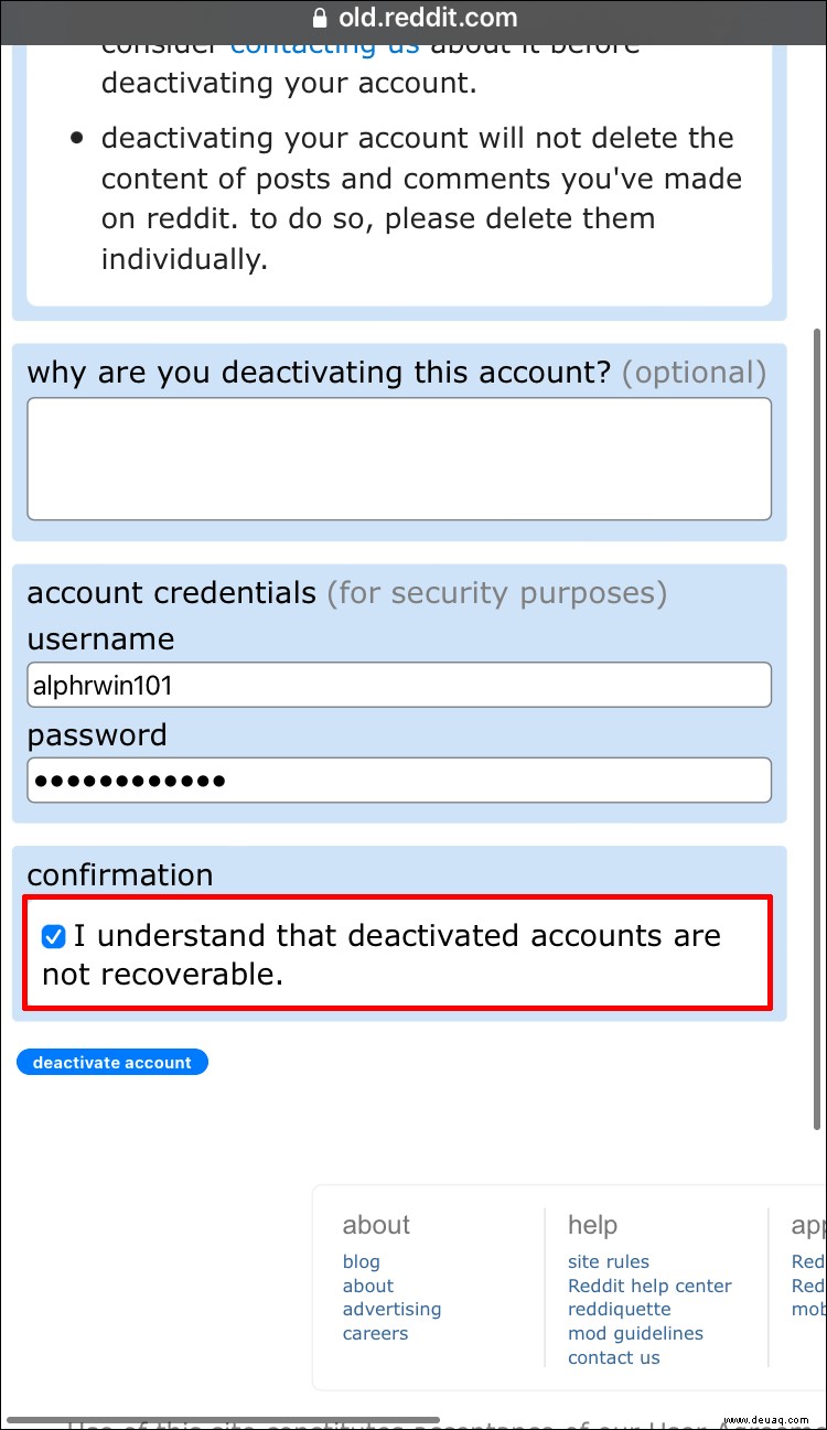 So löschen Sie Ihr Reddit-Konto 
