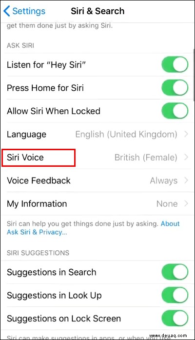 Können Sie Siris Namen ändern? Nein 