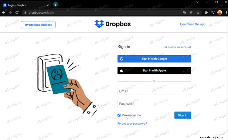 So teilen Sie einen Link von Dropbox