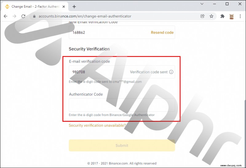 So ändern Sie Ihre E-Mail-Adresse in Binance