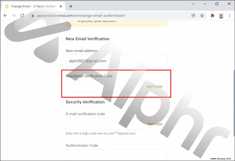 So ändern Sie Ihre E-Mail-Adresse in Binance