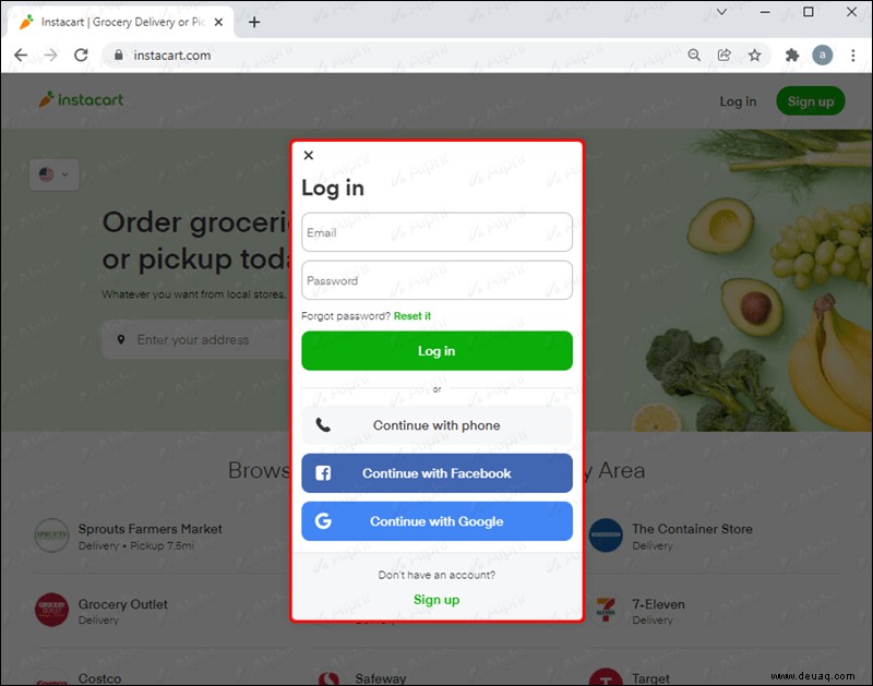 So erhalten Sie eine Rückerstattung in InstaCart